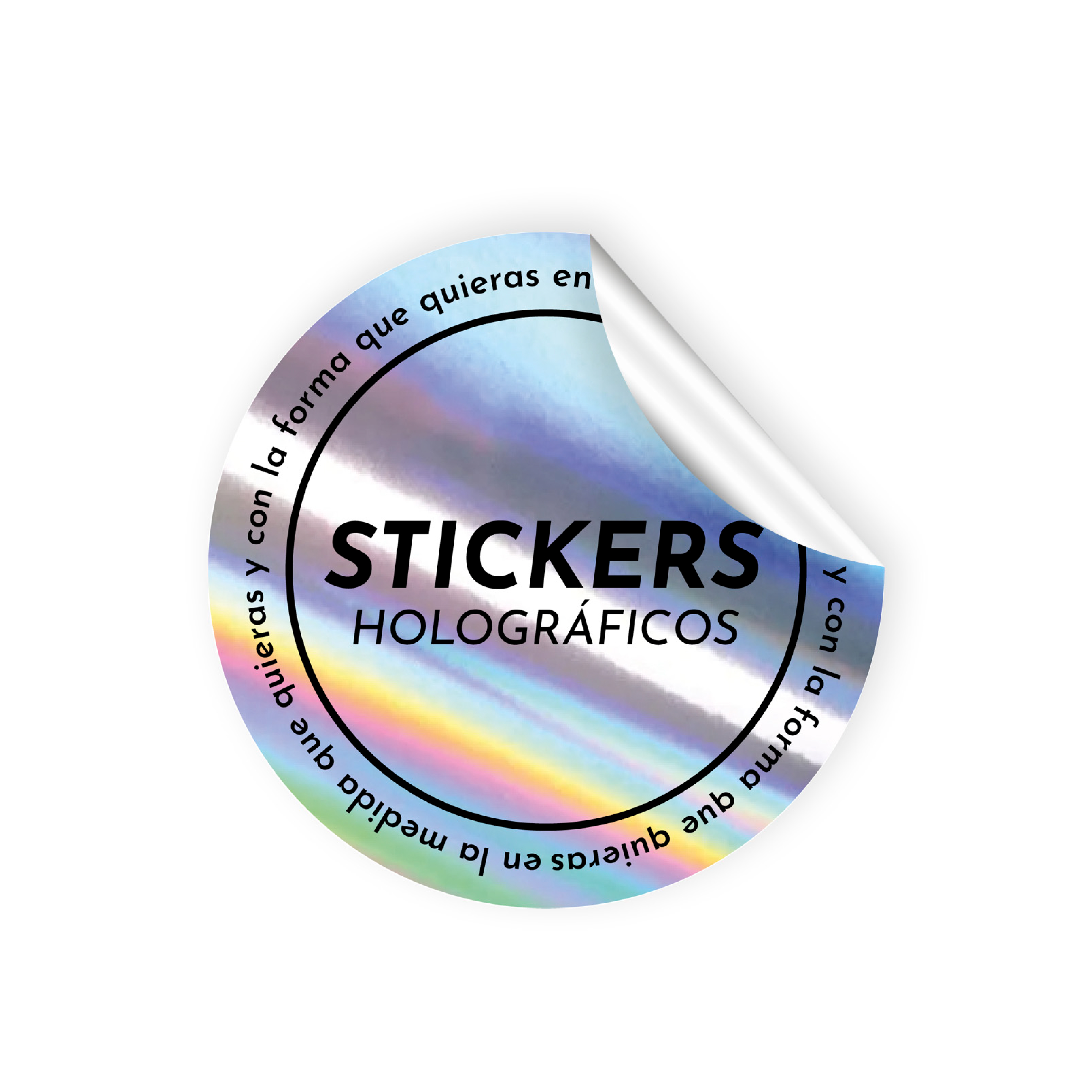 Stickers holográficos y metalizados