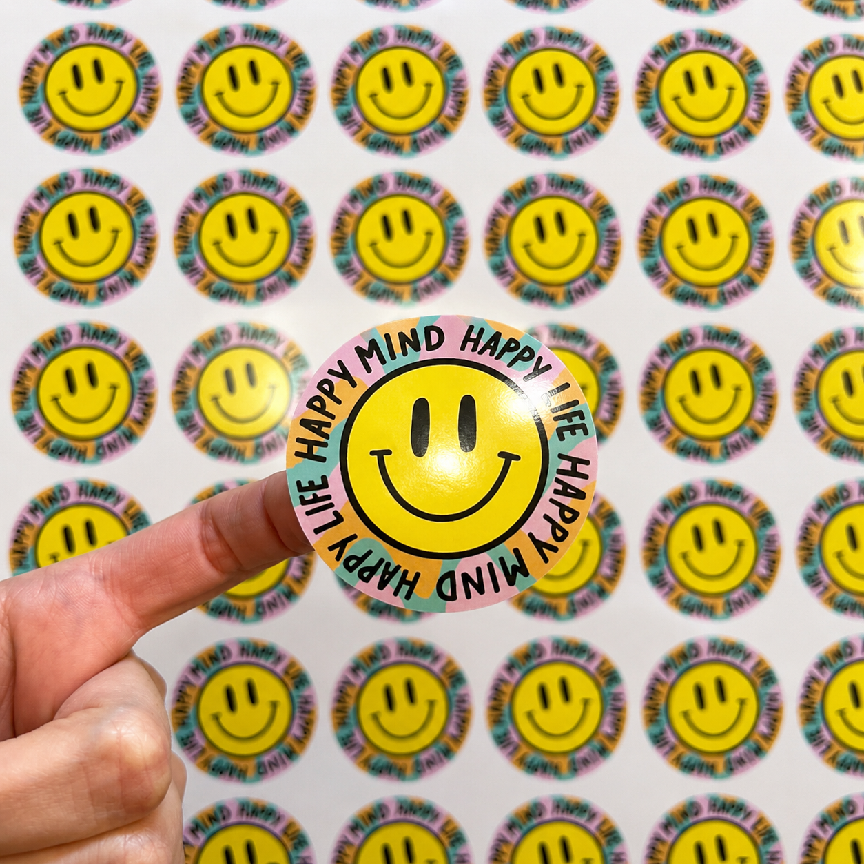 Stickers de papel en plancha FÁCIL