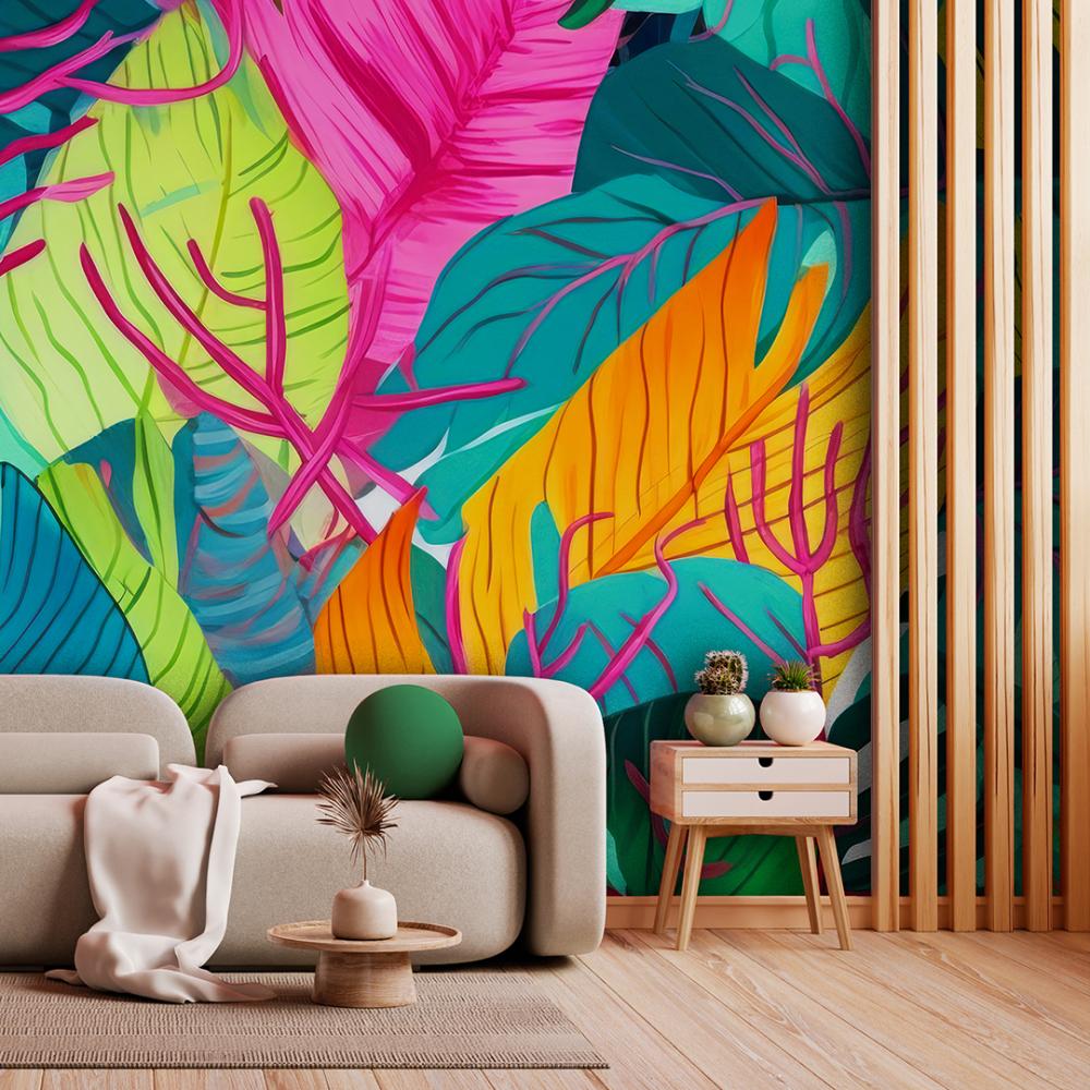 mural / folhas / 96