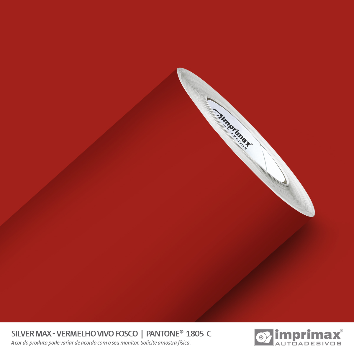Vermelho vivo fosco 122cm